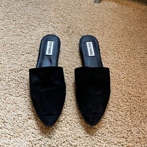 Steve Madden Women's Trace Mules Black suede, size 9